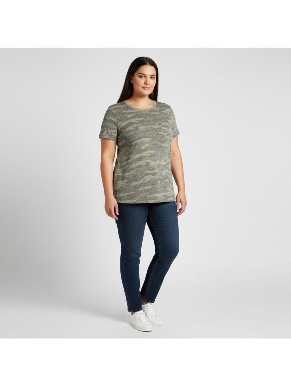 Torrid Army Fatigue Camo Crew Neck Short Sleeve Tee Plus Size